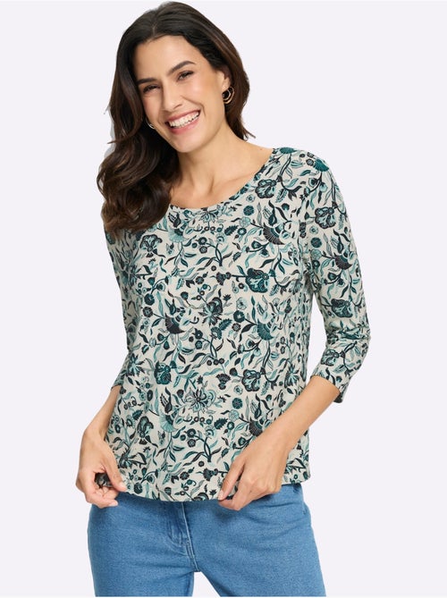 T-shirt à Manches 3/4 95% Viscose - Taille Standard - Witt - Kiabi T-shirt à Manches 3/4 95% Viscose - Taille Standard - Witt - Kiabi