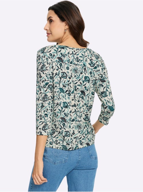 T-shirt à Manches 3/4 95% Viscose - Taille Standard - Witt - Kiabi T-shirt à Manches 3/4 95% Viscose - Taille Standard - Witt - Kiabi