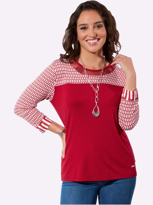T-shirt à Manches 3/4 95% Viscose (ecovero) - Taille Standard - Witt - Kiabi