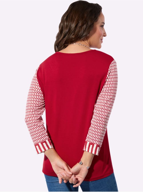 T-shirt à Manches 3/4 95% Viscose (ecovero) - Taille Standard - Witt - Kiabi