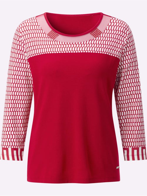 T-shirt à Manches 3/4 95% Viscose (ecovero) - Taille Standard - Witt - Kiabi
