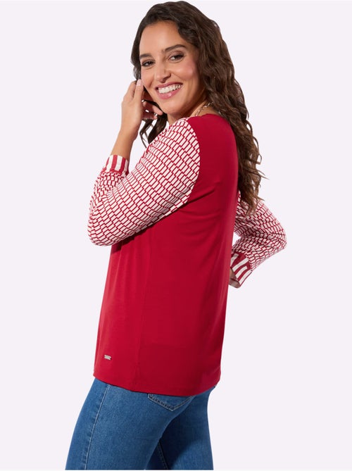 T-shirt à Manches 3/4 95% Viscose (ecovero) - Taille Standard - Witt - Kiabi