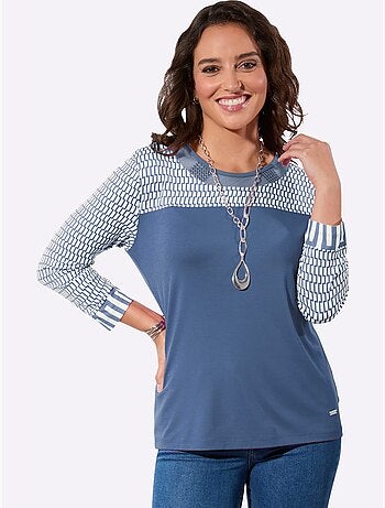 T-shirt à Manches 3/4 95% Viscose (ecovero) - Taille Standard - Witt