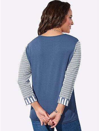 T-shirt à Manches 3/4 95% Viscose (ecovero) - Taille Standard - Witt