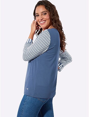 T-shirt à Manches 3/4 95% Viscose (ecovero) - Taille Standard - Witt