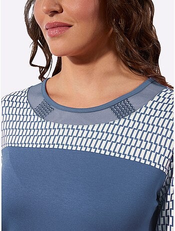 T-shirt à Manches 3/4 95% Viscose (ecovero) - Taille Standard - Witt