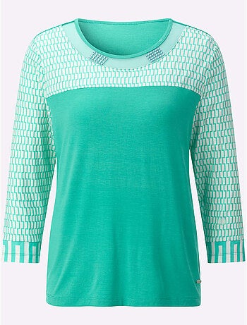 T-shirt à Manches 3/4 95% Viscose (ecovero) - Taille Standard - Witt