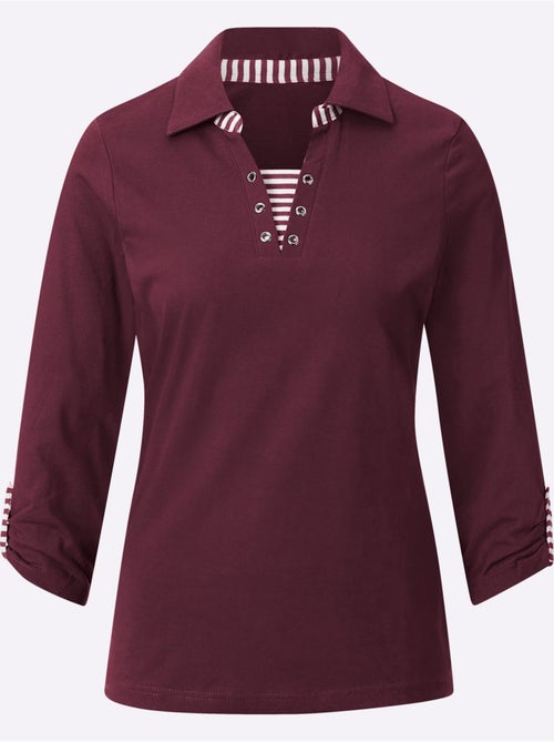 T-shirt à Manches 3/4 Aspect 2 En 1 - Taille Standard - Witt - Kiabi T-shirt à Manches 3/4 Aspect 2 En 1 - Taille Standard - Witt - Kiabi