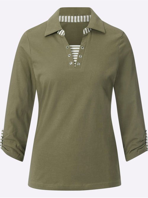 T-shirt à Manches 3/4 Aspect 2 En 1 - Taille Standard - Witt - Kiabi T-shirt à Manches 3/4 Aspect 2 En 1 - Taille Standard - Witt - Kiabi