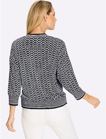 T-shirt à Manches 3/4 Bords Extensibles Pour Une Tenue Parfaite - Taille Standard - helline