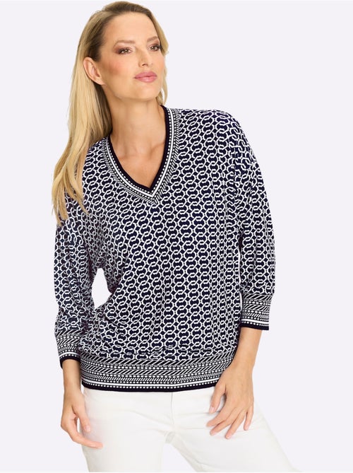 T-shirt à Manches 3/4 Bords Extensibles Pour Une Tenue Parfaite - Taille Standard - helline - Kiabi