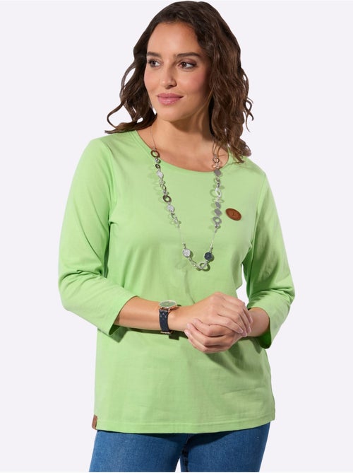 T-shirt à Manches 3/4 Certifié Par L'exigeant Label Gots - Taille Standard - Witt - Kiabi