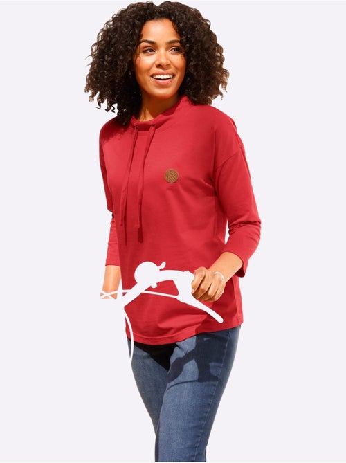 T-shirt à manches 3/4 coupe décontractée aux épaules - taille standard - moda vilona - Kiabi T-shirt à manches 3/4 coupe décontractée aux épaules - taille standard - moda vilona - Kiabi