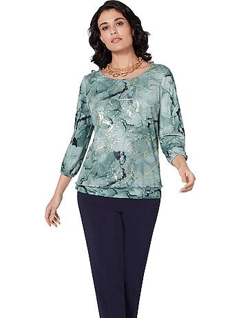 T-shirt à Manches 3/4 Doublé - Taille Standard - helline