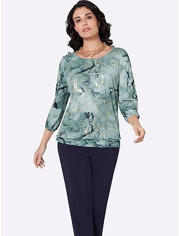 T-shirt à Manches 3/4 Doublé - Taille Standard - Helline