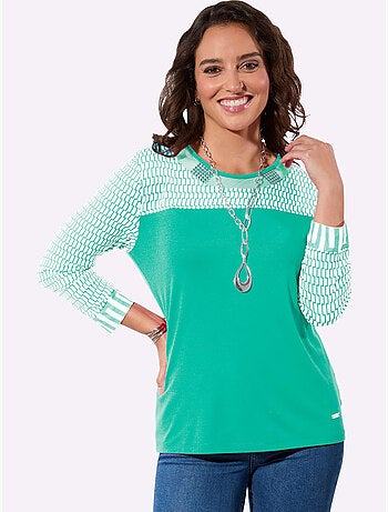 T-shirt à Manches 3/4 Douceur Fluide - Taille Standard - Witt