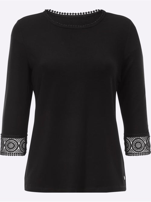 T-shirt à Manches 3/4 Doux Comme La Soie - Taille Standard - Helline - Kiabi T-shirt à Manches 3/4 Doux Comme La Soie - Taille Standard - Helline - Kiabi