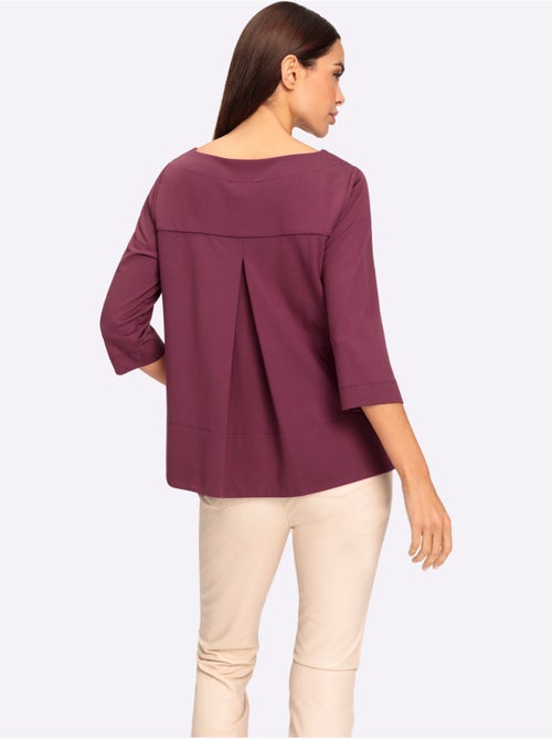 T-shirt à Manches 3/4 élasthanne - Taille Standard - Helline - Kiabi