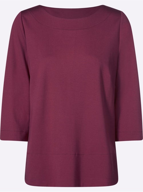 T-shirt à Manches 3/4 élasthanne - Taille Standard - Helline - Kiabi