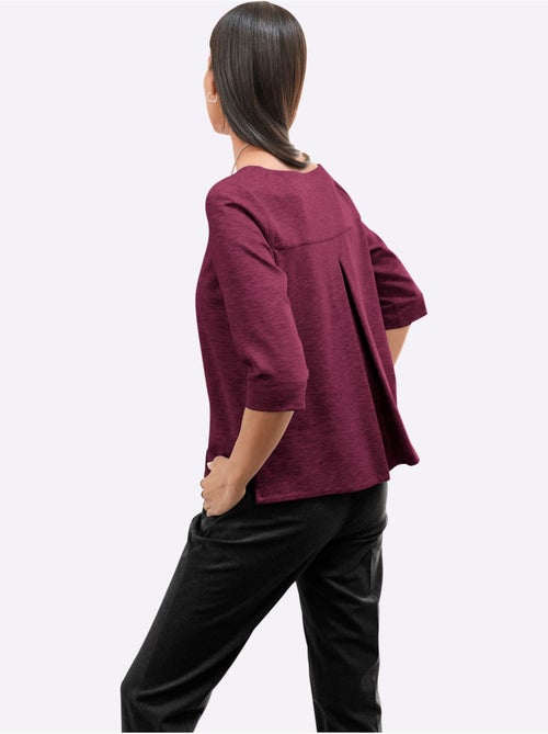 T-shirt à Manches 3/4 élasthanne - Taille Standard - Helline - Kiabi