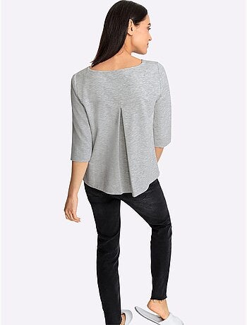 T-shirt à Manches 3/4 élasthanne - Taille Standard - helline