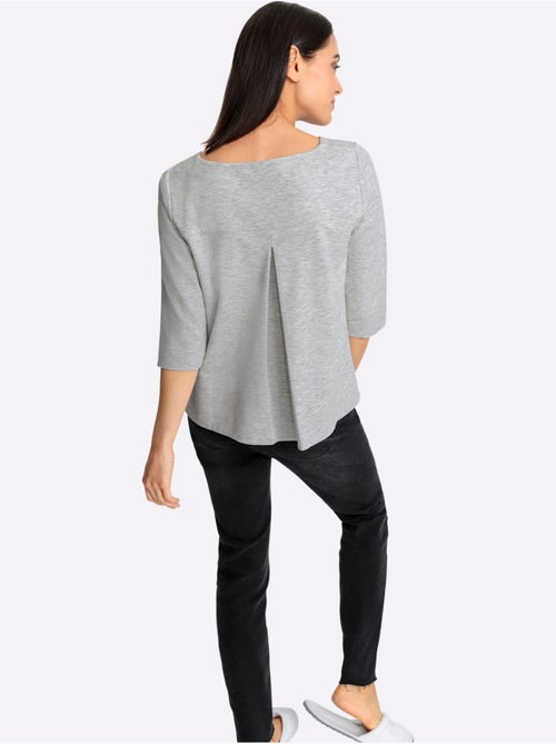 T-shirt à Manches 3/4 élasthanne - Taille Standard - Helline - Kiabi