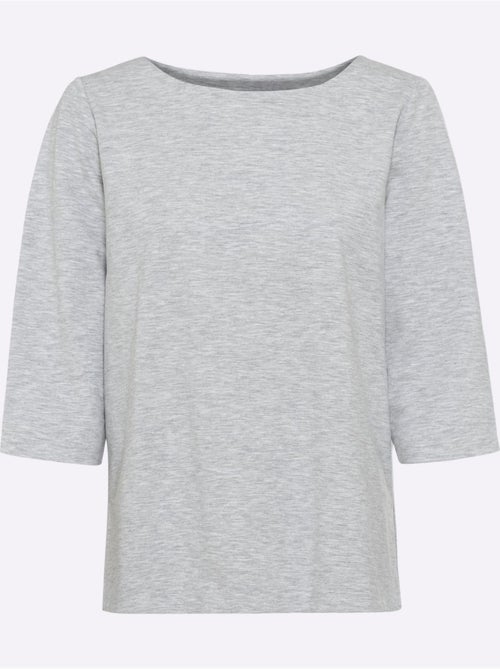 T-shirt à Manches 3/4 élasthanne - Taille Standard - Helline - Kiabi