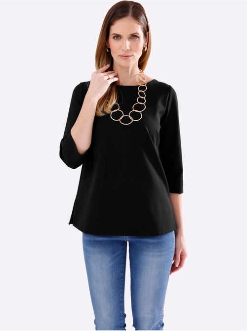 T-shirt à Manches 3/4 élasthanne - Taille Standard - Helline - Kiabi