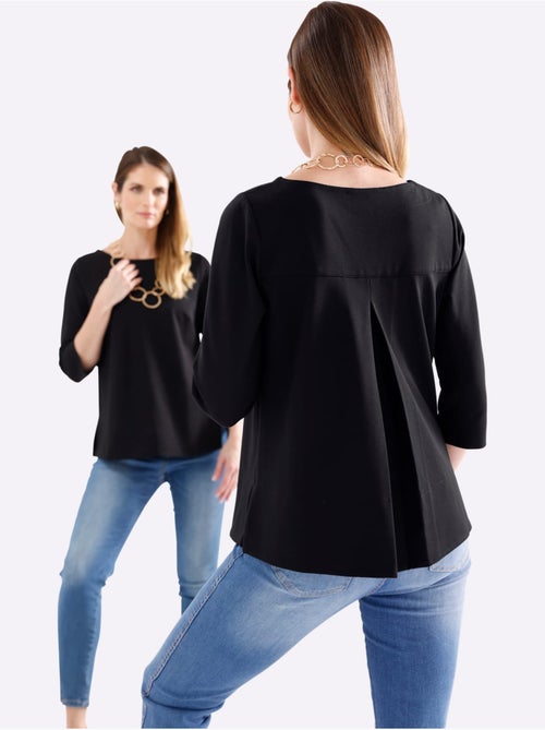 T-shirt à Manches 3/4 élasthanne - Taille Standard - Helline - Kiabi