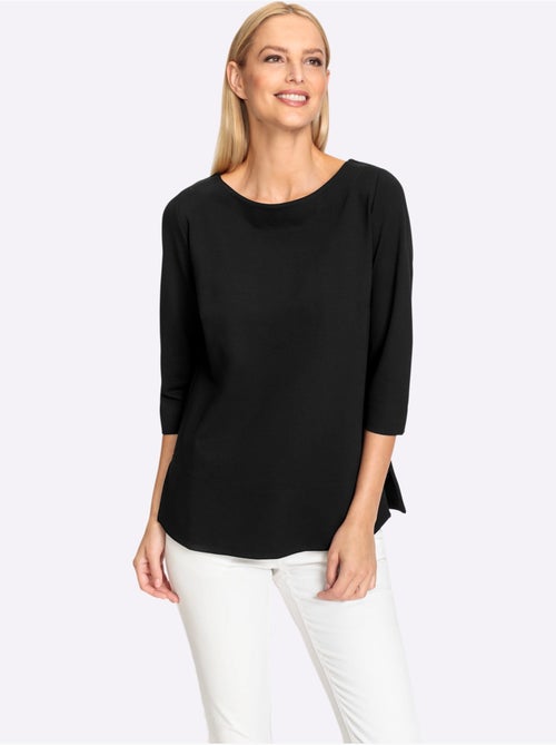 T-shirt à Manches 3/4 élasthanne - Taille Standard - Helline - Kiabi