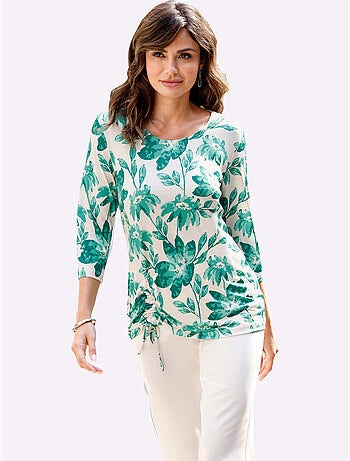T-shirt à Manches 3/4 Lien à Nouer Sur Le Côté - Taille Standard - Witt