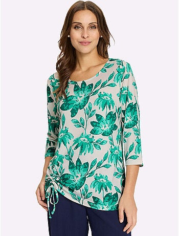 T-shirt à Manches 3/4 Lien à Nouer Sur Le Côté - Taille Standard - Witt