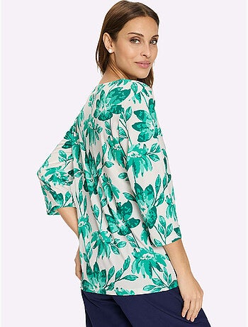 T-shirt à Manches 3/4 Lien à Nouer Sur Le Côté - Taille Standard - Witt