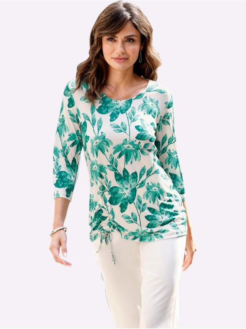 T-shirt à Manches 3/4 Lien à Nouer Sur Le Côté - Taille Standard - Witt - Kiabi T-shirt à Manches 3/4 Lien à Nouer Sur Le Côté - Taille Standard - Witt - Kiabi