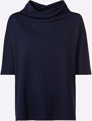 T-shirt à Manches 3/4 Look Ample Tendance - Taille Standard - helline