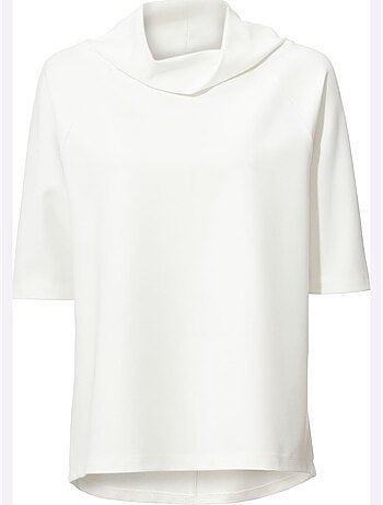 T-shirt à Manches 3/4 Look Ample Tendance - Taille Standard - helline