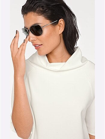 T-shirt à Manches 3/4 Look Ample Tendance - Taille Standard - helline