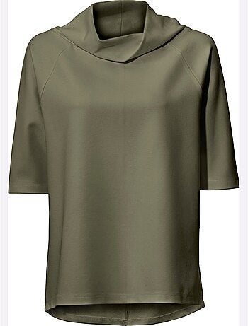 T-shirt à Manches 3/4 Look Ample Tendance - Taille Standard - helline