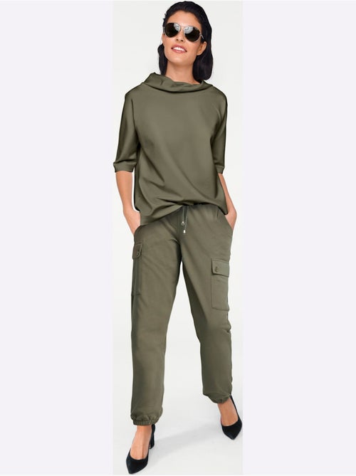 T-shirt à Manches 3/4 Look Ample Tendance - Taille Standard - helline - Kiabi