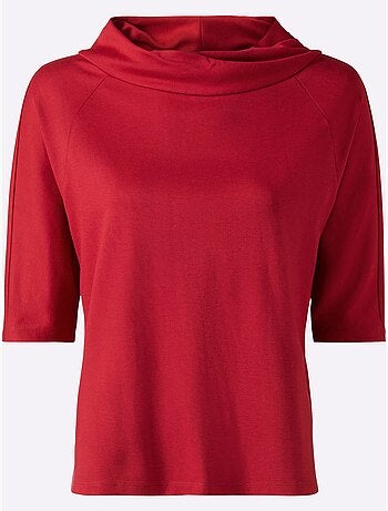 T-shirt à Manches 3/4 Look Ample Tendance - Taille Standard - helline