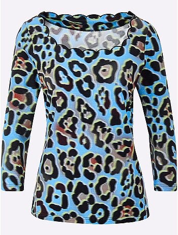 T-shirt à Manches 3/4 Lyocell (tencel) - Taille Standard - Helline