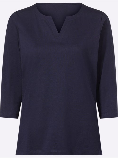 T-shirt à Manches 3/4 Manches 3/4 Mode - Taille Standard - Moda Vilona - Kiabi T-shirt à Manches 3/4 Manches 3/4 Mode - Taille Standard - Moda Vilona - Kiabi