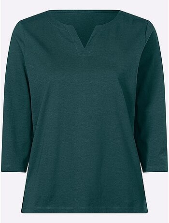 T-shirt à Manches 3/4 Manches 3/4 Mode - Taille Standard - Moda Vilona