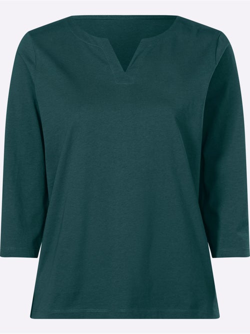 T-shirt à Manches 3/4 Manches 3/4 Mode - Taille Standard - Moda Vilona - Kiabi T-shirt à Manches 3/4 Manches 3/4 Mode - Taille Standard - Moda Vilona - Kiabi