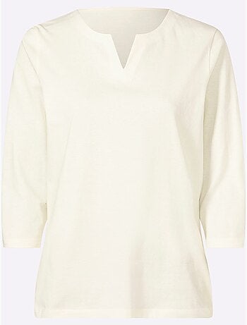 T-shirt à Manches 3/4 Manches 3/4 Mode - Taille Standard - Moda Vilona