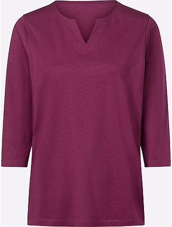 T-shirt à Manches 3/4 Manches 3/4 Mode - Taille Standard - Moda Vilona