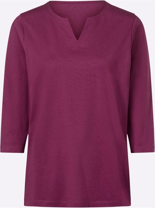 T-shirt à Manches 3/4 Manches 3/4 Mode - Taille Standard - Moda Vilona - Kiabi T-shirt à Manches 3/4 Manches 3/4 Mode - Taille Standard - Moda Vilona - Kiabi