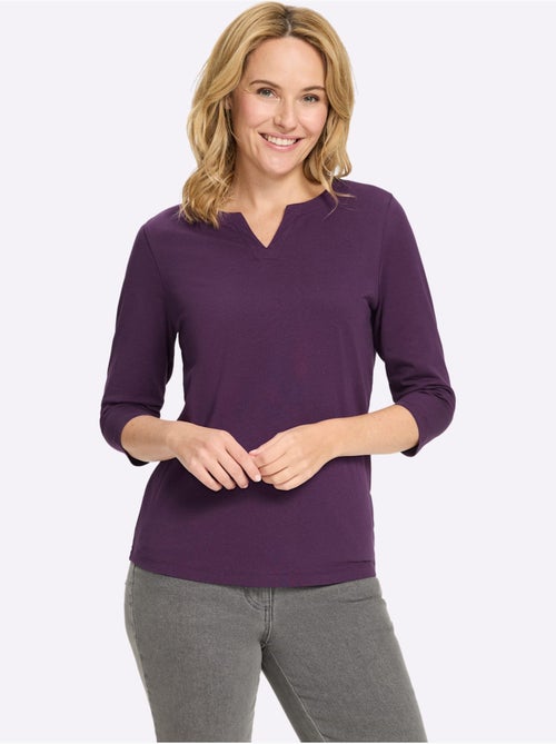 T-shirt à Manches 3/4 Manches 3/4 Mode - Taille Standard - Moda Vilona - Kiabi T-shirt à Manches 3/4 Manches 3/4 Mode - Taille Standard - Moda Vilona - Kiabi