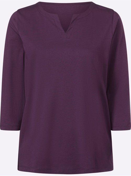 T-shirt à Manches 3/4 Manches 3/4 Mode - Taille Standard - Moda Vilona - Kiabi T-shirt à Manches 3/4 Manches 3/4 Mode - Taille Standard - Moda Vilona - Kiabi