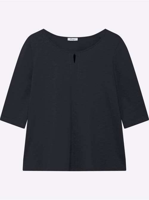 T-shirt à Manches 3/4 Manches 3/4 Mode - Taille Standard - Sheego - Kiabi